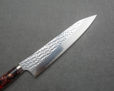 Yu Kurosaki "Senko" R2/SG2 210mm Gyuto with Polished Flowing Scarlet Acrylic Handle