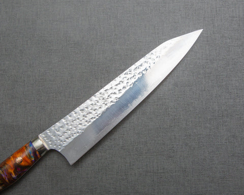 Yu Kurosaki "Senko" R2/SG2 210mm Gyuto with Polished Orange Agate Acrylic Handle