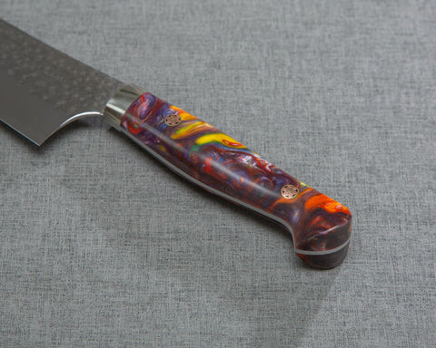 Yu Kurosaki "Senko" R2/SG2 210mm Gyuto with Polished Nebulas Acrylic Handle