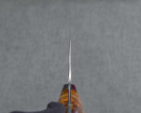 Yu Kurosaki "Senko" R2/SG2 240mm Kiritsuke Gyuto with Polished Flowing Amber Acrylic Handle