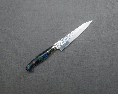Yu Kurosaki "Senko" R2/SG2 130mm Petty with Polished Azurite Malachite Acrylic Handle