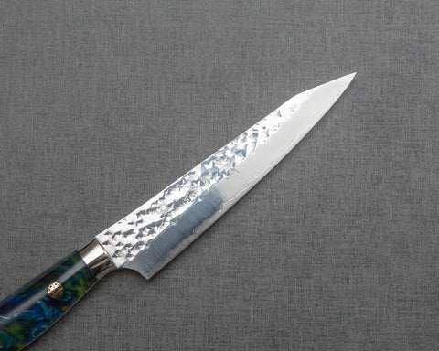 Yu Kurosaki "Senko" R2/SG2 130mm Petty with Polished Azurite Malachite Acrylic Handle