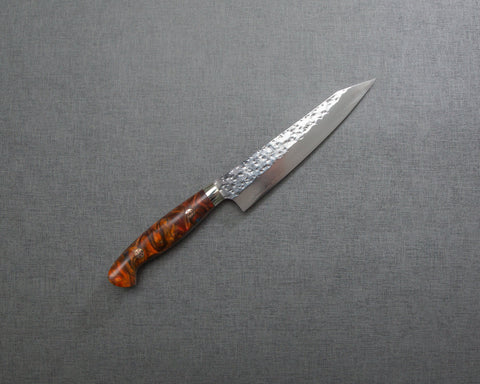 Yu Kurosaki "Senko" R2/SG2 150mm Petty with Polished Maroon Amber Acrylic Handle