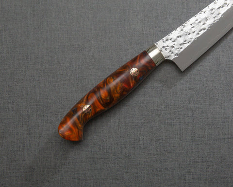 Yu Kurosaki "Senko" R2/SG2 150mm Petty with Polished Maroon Amber Acrylic Handle