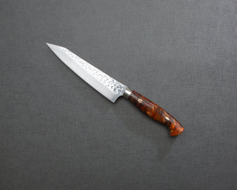 Yu Kurosaki "Senko" R2/SG2 150mm Petty with Polished Maroon Amber Acrylic Handle