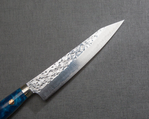 Yu Kurosaki "Senko" R2/SG2 150mm Petty with Stabilized Wood / Polished Ocean Blue Acrylic Handle