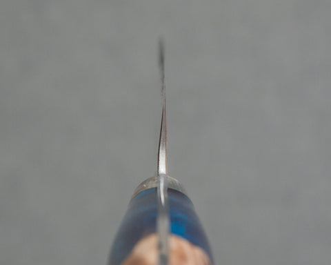 Yu Kurosaki "Senko" R2/SG2 150mm Petty with Stabilized Wood / Polished Ocean Blue Acrylic Handle