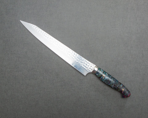 Yu Kurosaki "Senko" R2/SG2 270mm Sujihiki with Polished Flowing Labradorite Acrylic Handle