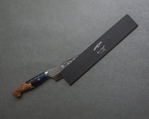 Yu Kurosaki "Senko" R2/SG2 270mm Sujihiki with Stabilized Wood / Polished Navy Acrylic Handle