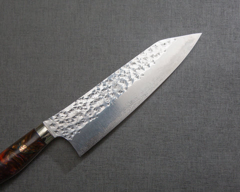 Yu Kurosaki "Senko" R2/SG2 170mm Santoku with Polished Red Ammolite Acrylic Handle