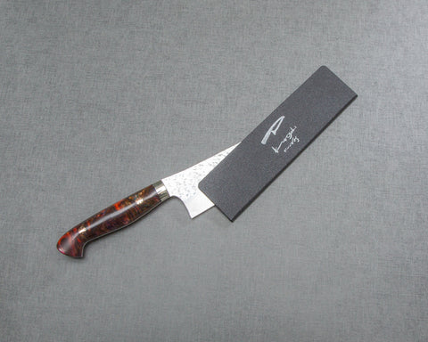 Yu Kurosaki "Senko" R2/SG2 170mm Santoku with Polished Red Ammolite Acrylic Handle