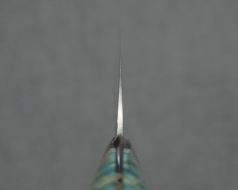 Yu Kurosaki "Shizuku" R2/SG2 Kiritsuke-Gyuto 180mm with Turquoise Stabilized-Wood Handle