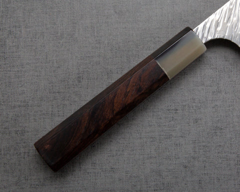 Yu Kurosaki "Fujin" VG10 Tsuchime Suminagashi Gyuto with Ebony White Buffalo Horn Handle