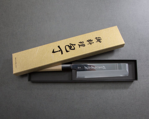 Goh Umanosuke Yoshihiro "Ao-Kasumi" Aogami #2 Mirror Finish 180mm Edo Usuba