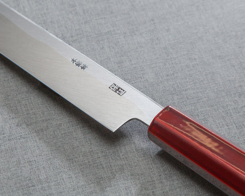 Yoshihiro "Ao-Kasumi" Aogami #2 300mm Sakimaru Takohiki with Urushi Handle and Maki-e Art (Unryu) Saya