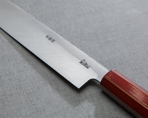 Yoshihiro "Ao-Kasumi" Aogami #2 240mm Yanagiba with Urushi Handle and Maki-e Art (Unryu) Saya