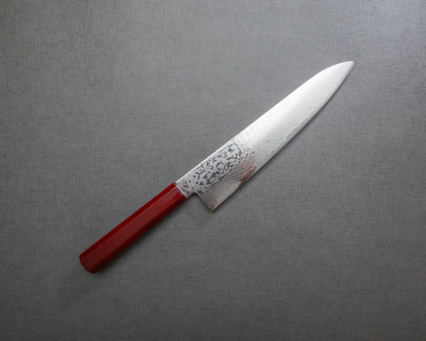 Yoshihiro ZA-18 Damascus 240mm Gyuto with Urushi Handle and Maki-e Art (Unryu) Saya