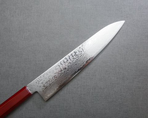 Yoshihiro ZA-18 Damascus 240mm Gyuto with Urushi Handle and Maki-e Art (Unryu) Saya