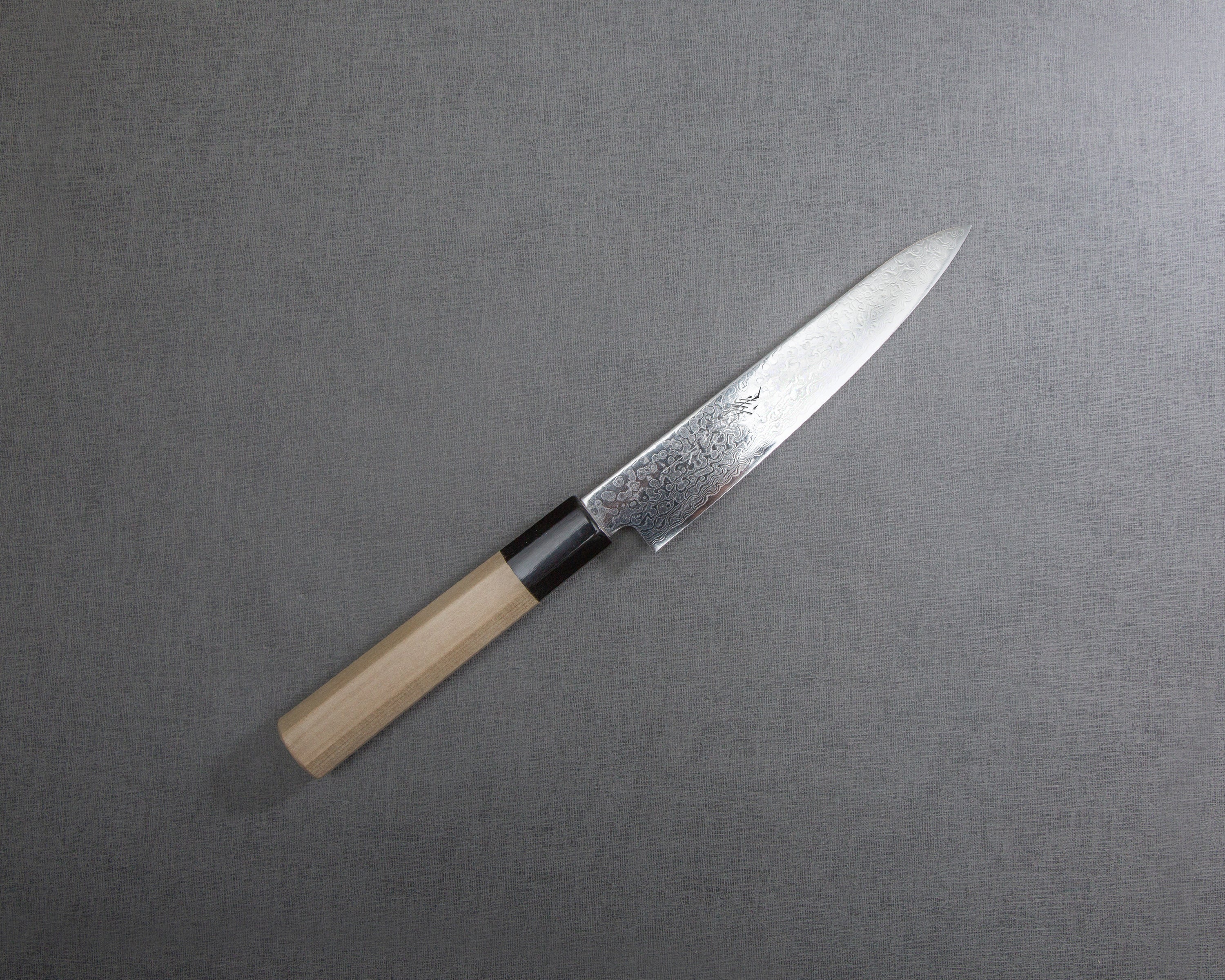 Yoshihiro "ZAD Series" Damascus 150mm Petty With Magnolia Buffalo Horn ...