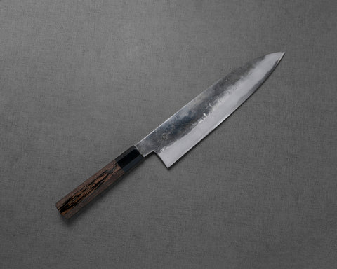 Miyazaki Kajiya Aogami #1 Kurouchi 240mm Gyuto with Wenge Buffalo Horn Handle