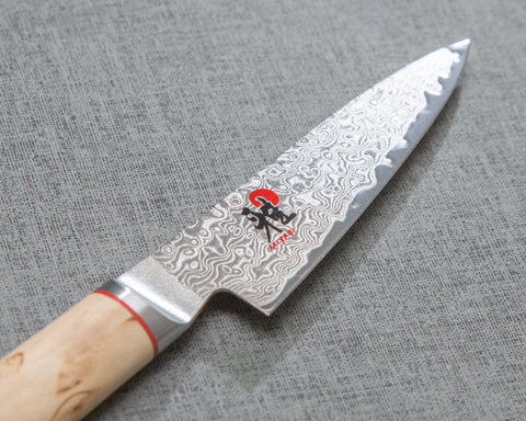 Miyabi SG2 Damascus Petty with Birchwood Handle