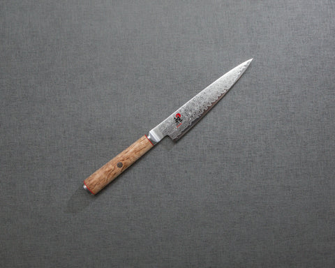 Miyabi SG2 Damascus Petty with Birchwood Handle