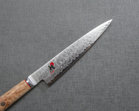 Miyabi SG2 Damascus Petty with Birchwood Handle