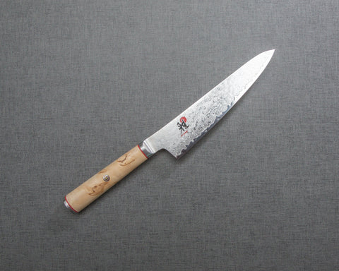 Miyabi SG2 Damascus Petty with Birchwood Handle
