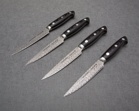 Kramer by Zwilling "Euroline" SG2 Damascus 4-Piece Steak Knife Set