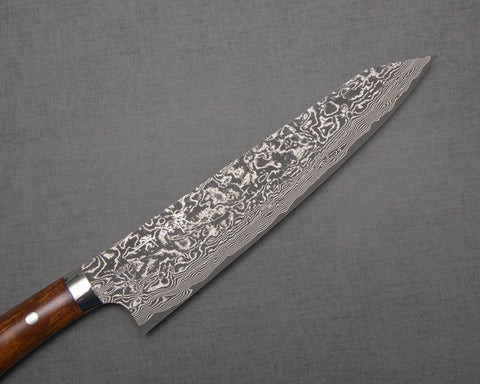 Takeshi Saji R2/SG2 Black Damascus 240mm Kiritsuke Gyuto with Ironwood Handle