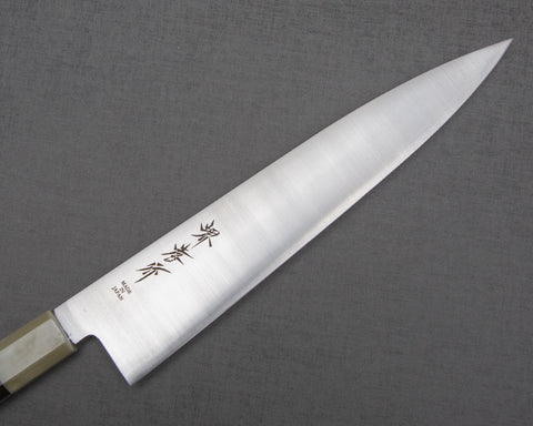 "Burrfection Knife" Sakai Takayuki by Ryky Blue #2 240mm Gyuto with Premium Ebony White Buffalo Horn Handle