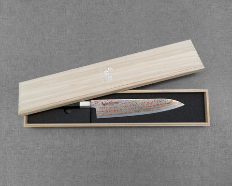 Mcusta Zanmai "Ultimate3 - Black Phoenix" Coreless Damascus 210mm Gyuto
