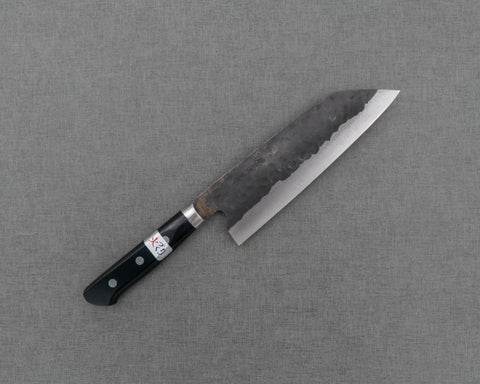 Teruyasu Fujiwara "Denka no Hoto" Aogami Super Tsuchime Kurouchi 180mm Santoku