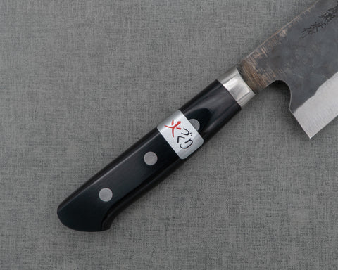 Teruyasu Fujiwara "Denka no Hoto" Aogami Super Tsuchime Kurouchi 180mm Santoku