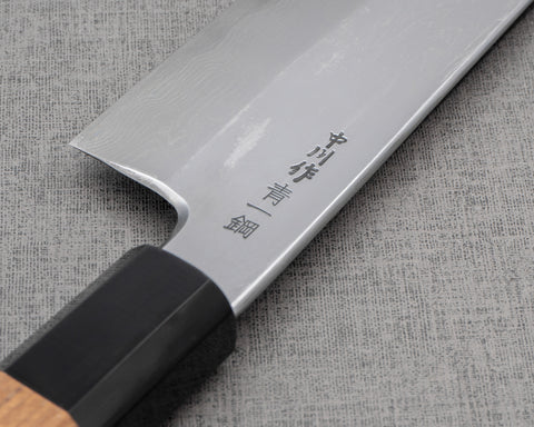 Hatsukokoro / Nakagawa Aogami #1 Damascus 170mm Bunka