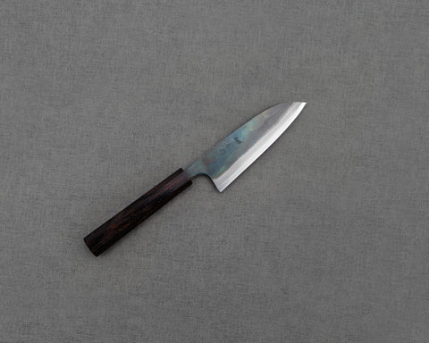 Hatsukokoro "Kokugei" Aogami #1 Kurouchi 120mm Petty