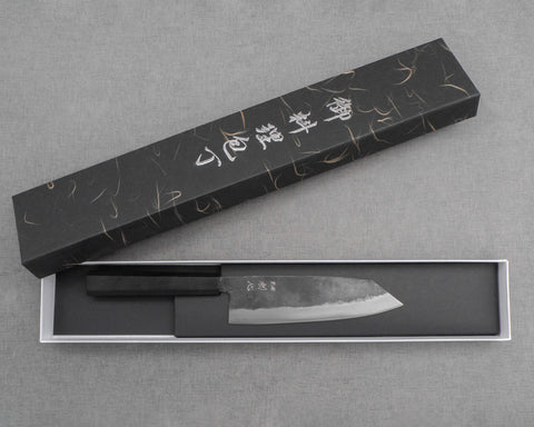 Hatsukokoro "Kurogane" Aogami #2 Kurouchi 165mm Bunka