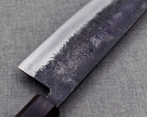 Naru “Hatsukou Series” Aogami #2 Kurouchi 165mm Bunka with Ebony Handle