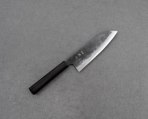 Hatsukokoro "Kurogane" Aogami #2 Kurouchi 165mm Santoku