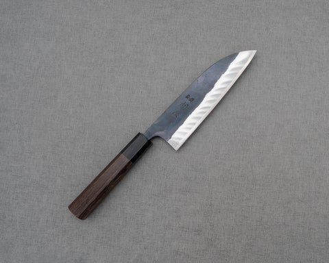 Hatsukokoro "Kuronami" Aogami #2 Kurouchi 165mm Santoku