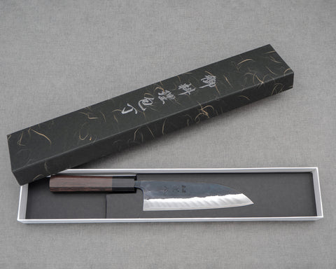 Hatsukokoro "Kuronami" Aogami #2 Kurouchi 165mm Santoku