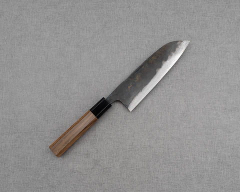 Hatsukokoro "Kurokuma" Aogami #2 Kurouchi 165mm Santoku