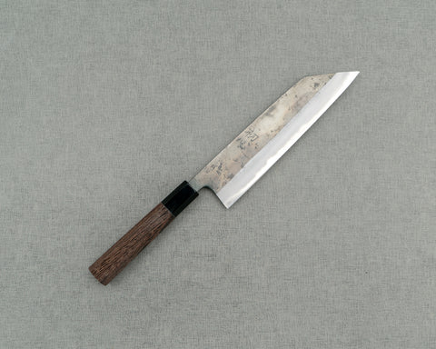 Hatsukokoro / Motokyuuichi Hamono "Kurosagi" Aogami Super 3-Layer Kurouchi 210mm Kiritsuke Gyuto