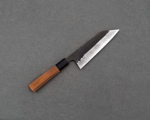 Hatsukokoro / Takahiro Nihei "Shinkiro" Aogami Super Kurouchi Damascus Tsuchime 165mm Bunka