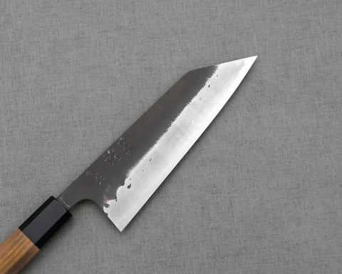 Hatsukokoro / Takahiro Nihei "Shinkiro" Aogami Super Kurouchi Damascus Tsuchime 165mm Bunka