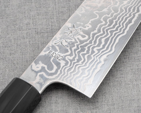 Hatsukokoro FAXR2 Mirror Damascus Gyuto