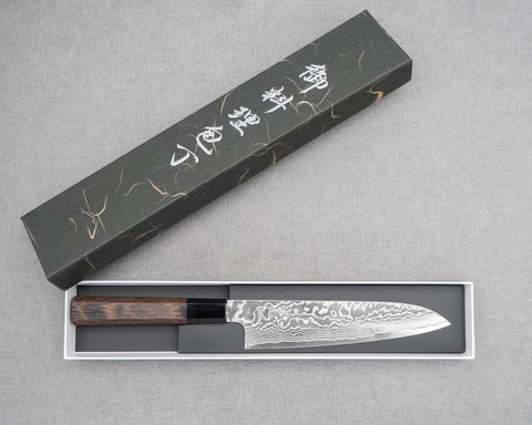 Hatsukokoro FAXR2 Mirror Damascus 195mm Santoku