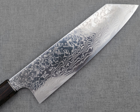 Hatsukokoro "Ginga" ATS-34 Mirror Damascus 180mm Bunka