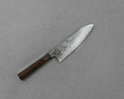Hatsukokoro "Ginga" ATS-34 Mirror Damascus 180mm Santoku