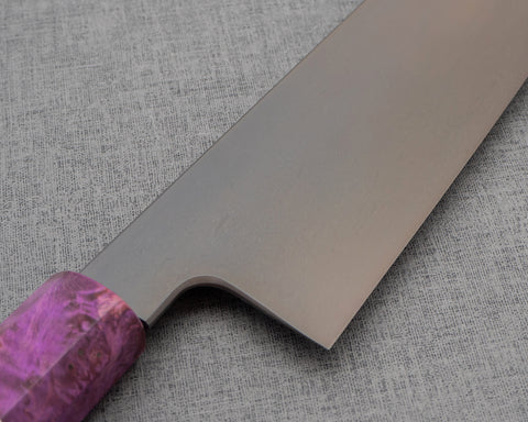 Shoichi Hashimoto Shirogami #1 Honyaki Damascus 240mm Gyuto
